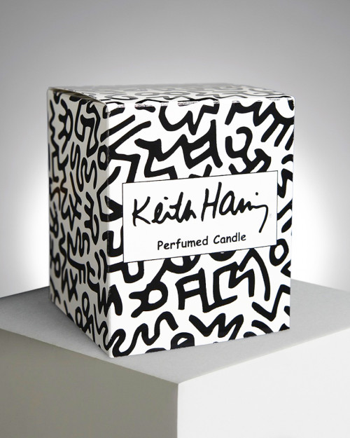 LIGNE BLANCHE Keith HARING "Red Running Heart" perfumed candle PCKH24