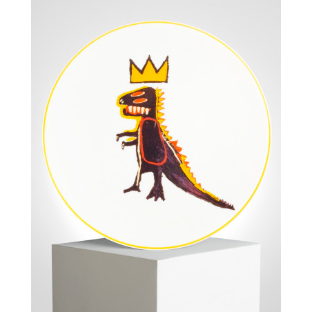LIGNE BLANCHE BASQUIAT Porcelain plate - "Gold Dragon" CAJMB22