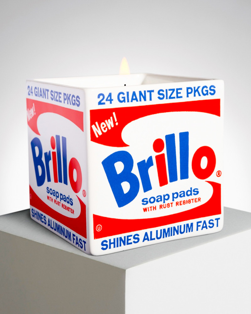 LIGNE BLANCHE Andy WARHOL "Brillo Box" square perfumed candle PCAW08