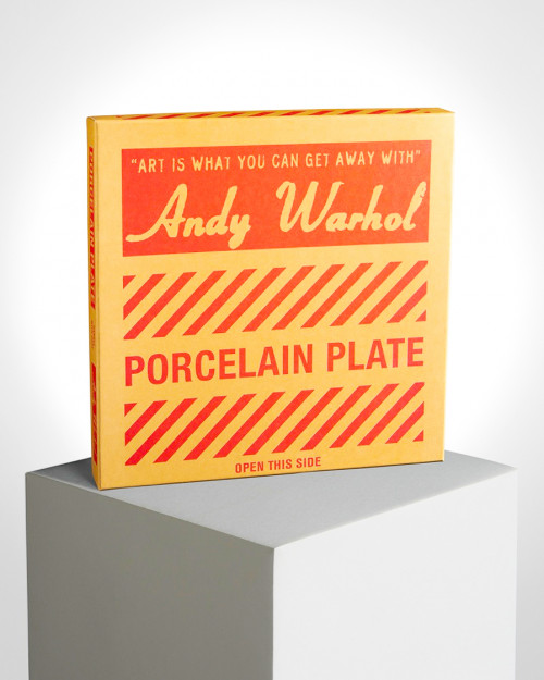 LIGNE BLANCHE Andy WARHOL Porcelain plate - "Pink Marilyn" CAWAR03