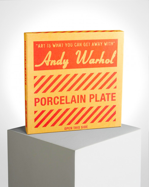 LIGNE BLANCHE Andy WARHOL Porcelain plate - "Campbell" CAWAR09