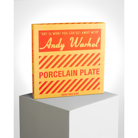 LIGNE BLANCHE Andy WARHOL Porcelain plate - "Campbell" CAWAR09