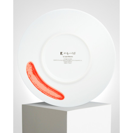 LIGNE BLANCHE Andy WARHOL Porcelain plate "Banana" CAWAR40