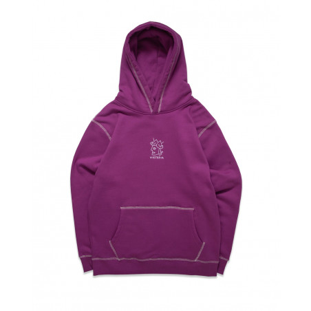 Victoria HK QH EMBROIDERED HOODIE 121-411-PUR