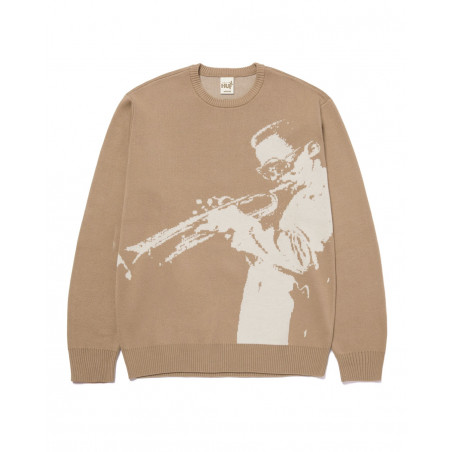 Huf Mr Freedom X Jacquard Sweater KN00364-BROWN