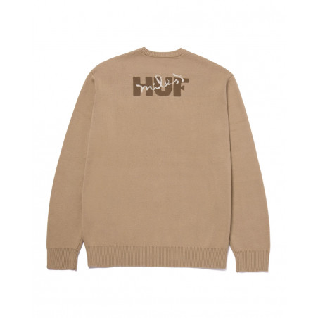 Huf Mr Freedom X Jacquard Sweater KN00364-BROWN