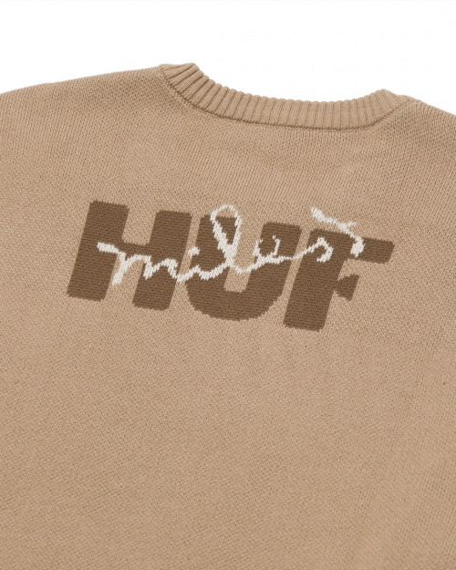 Huf Mr Freedom X Jacquard Sweater KN00364-BROWN