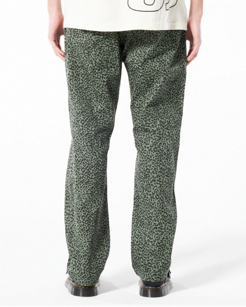 Pleasures Crystal Cheetah Denim Pant P22SP011-GREEN