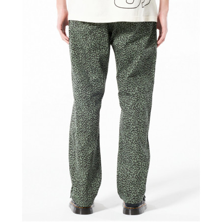 Pleasures Crystal Cheetah Denim Pant P22SP011-GREEN