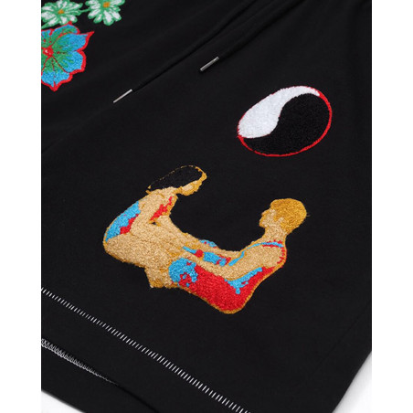 JUNGLES CONNECTION CHENILLE SHORTS SH-GCC-BLK