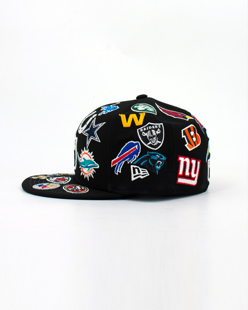 Men's NFL New Era Black Allover 59FIFTY Fitted Hat