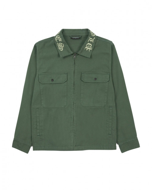 Pleasures TEMPER WORK JACKET P22F029-GREEN