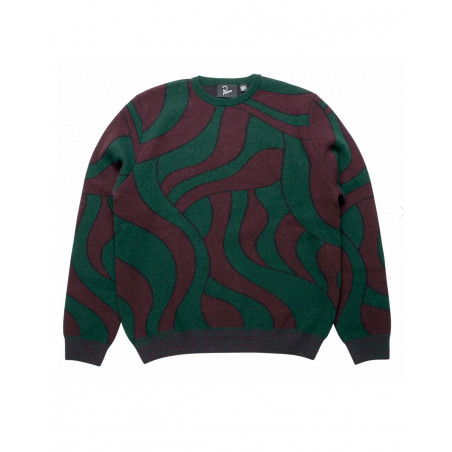 parra DISTORTED WAVES KNITTED PULLOVER 48520