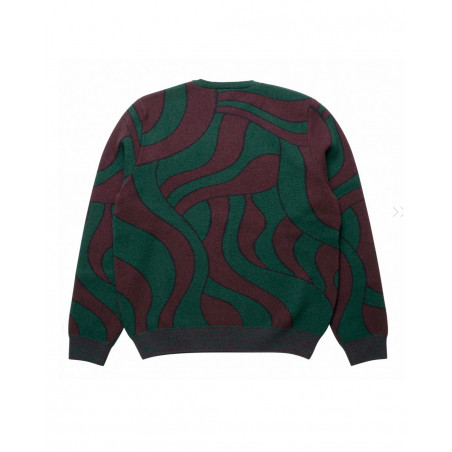 parra DISTORTED WAVES KNITTED PULLOVER 48520