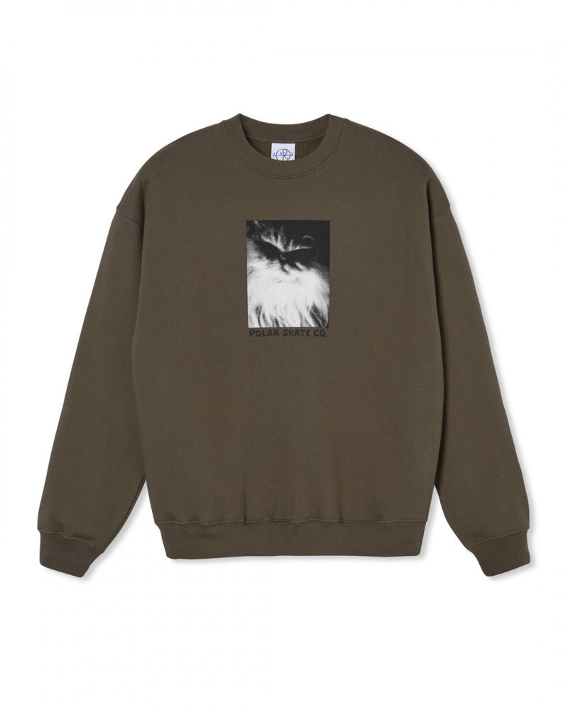 Polar Skate Co Fifi Crewneck FIFICREWBROWN