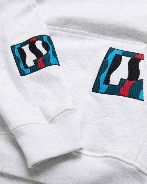 parra ZEBRA STRIPED P HOODED SWEATSHIRT 49315