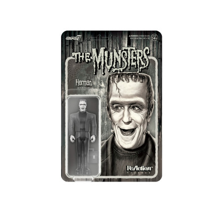 SUPER 7 THE MUNSTERS - HERMAN MUNSTER GRAYSCALE