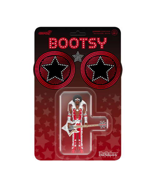 SUPER 7 BOOTSY COLLINS - RED WHITE S7MBCRW