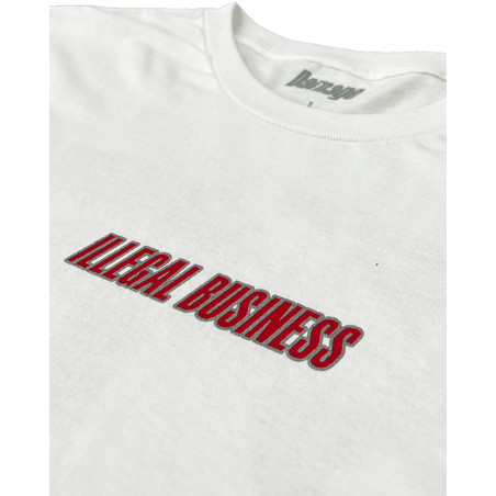 DAMAGE OVERSEAS TEE OVERSEASWHITE