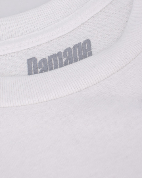 DAMAGE OVERSEAS TEE OVERSEASWHITE