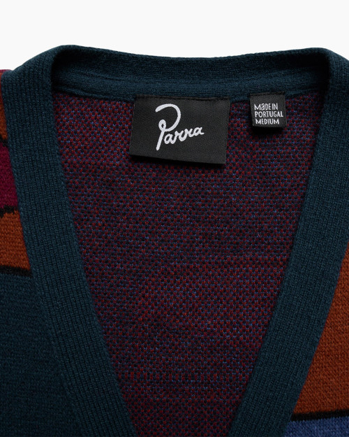parra CANYONS ALL OVER KNITTED CARDIGAN 50325