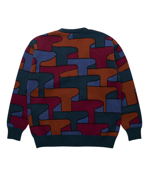 parra CANYONS ALL OVER KNITTED CARDIGAN 50325