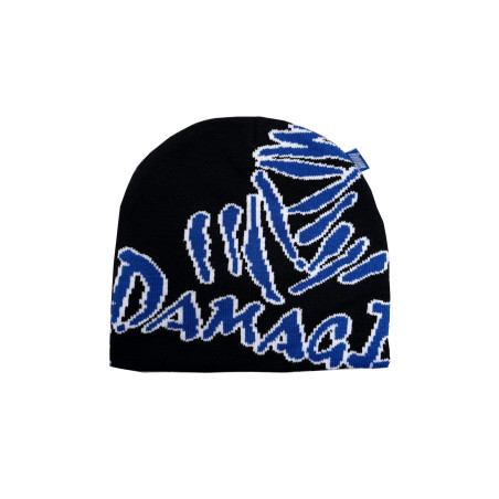 DAMAGE SKULLY BEANIE skullyblack