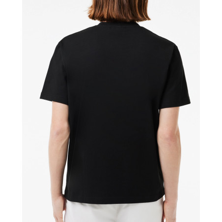 camiseta lacoste clásica de color negro