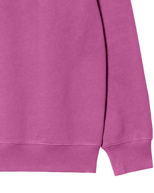 sudadera carthartt sin capucha color rosa