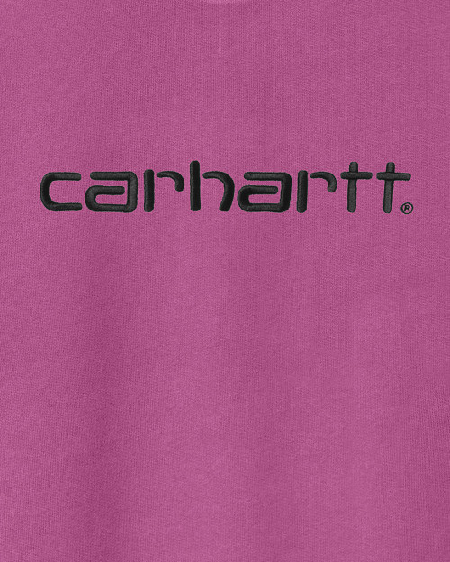 sudadera carthartt sin capucha color rosa