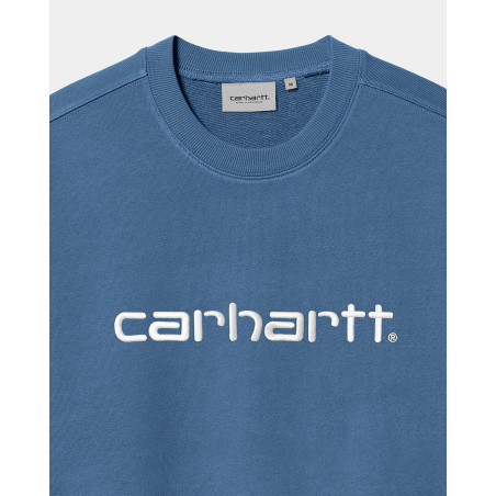 sudadera carhartt wip sin capucha color azul