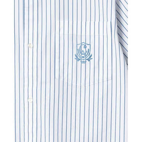 camisa carhartt WIP de manga corta de rayas azules