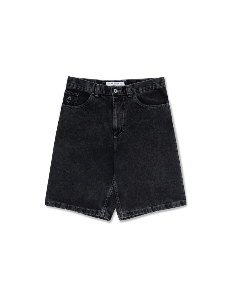 Polar Skate Co BIG BOY SHORTS BIGBOYSHORTSLVRBLCK