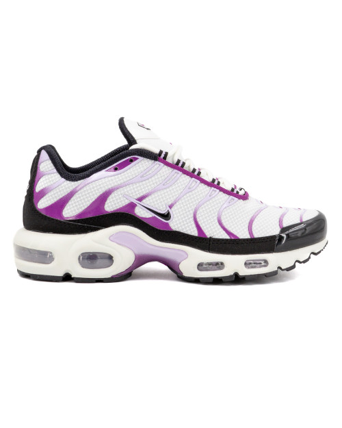 zapatillas nike air max plus tn blancas y moradas