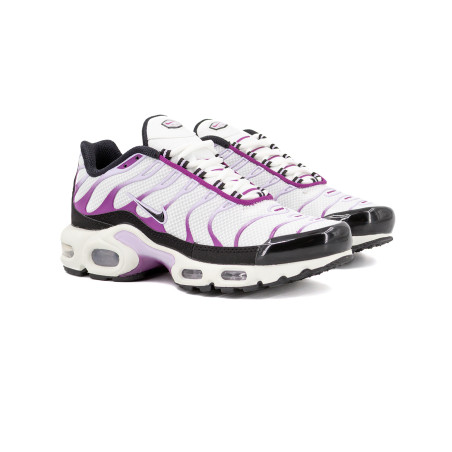 zapatillas nike air max plus tn blancas y moradas