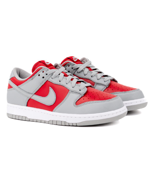 zapatillas nike dunk low grises y rojas FQ6965-600