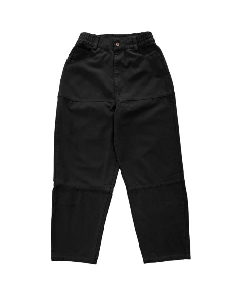 pantalones anchos de skater de color negro