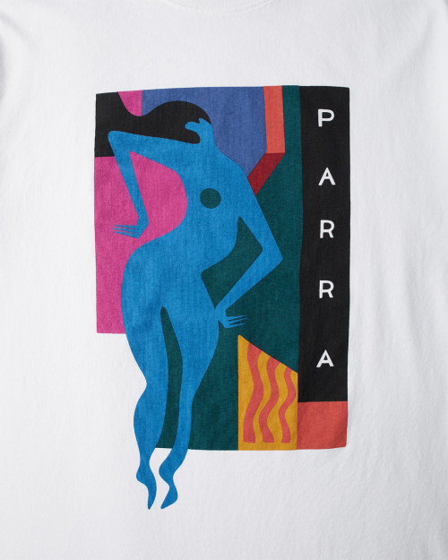 camiseta con diseño de Parra color blanco