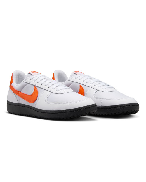 zapatillas nike field general 82 blancas y naranjas