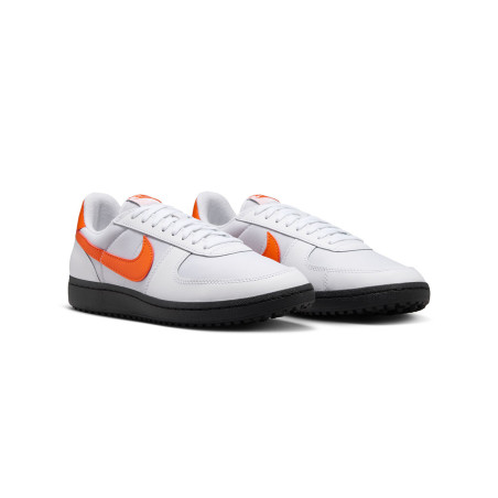 zapatillas nike field general 82 blancas y naranjas