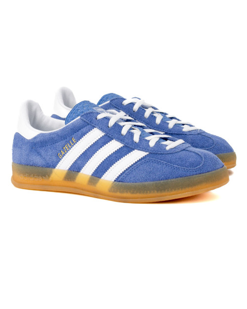 zapatillas adidas gazelle indoor para mujer color azul