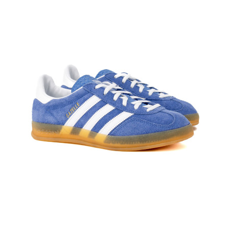 zapatillas adidas gazelle indoor para mujer color azul