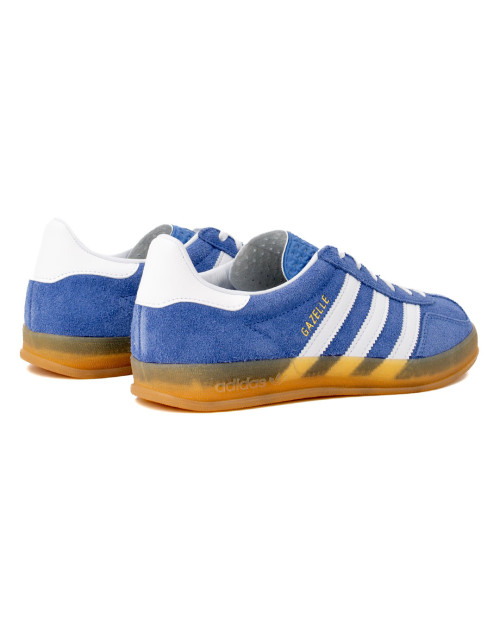 zapatillas adidas gazelle indoor para mujer color azul