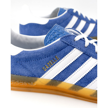 zapatillas adidas gazelle indoor para mujer color azul