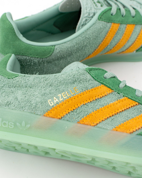 adidas gazelle indoor para mujer color verde