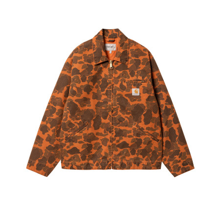 chaqueta carhartt WIP detroit de camuflaje naranja