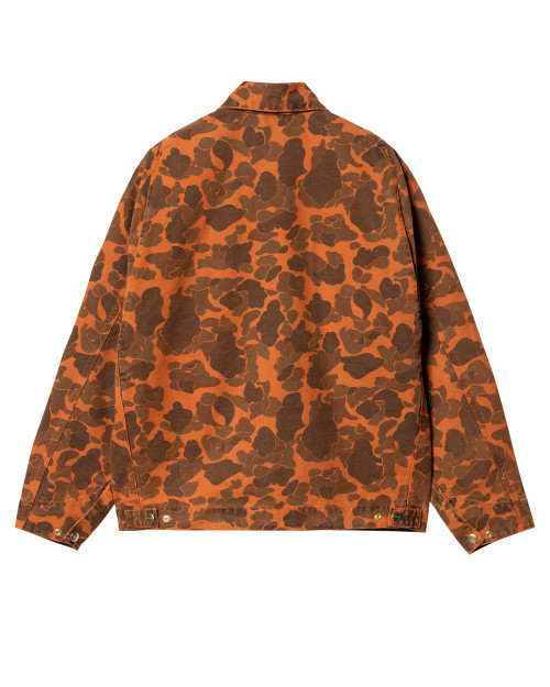 chaqueta carhartt WIP detroit de camuflaje naranja