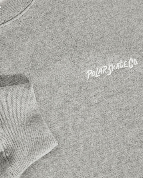 sudadera sin capucha polar skate co color gris