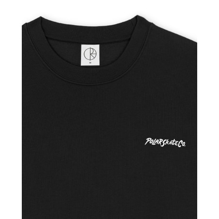 sudadera sin capucha polar skate co color negro