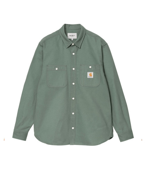 camisa carhartt wip para hombre color verde